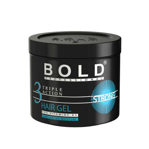 Triple Action Strong Hold Hair Gel - 250 mL | 500 mL | 1000 mL - BOLD Professional